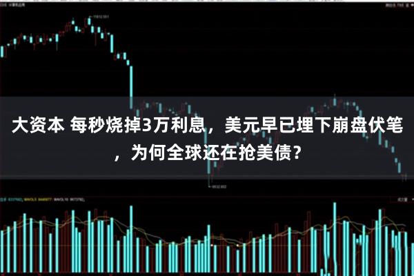 大资本 每秒烧掉3万利息，美元早已埋下崩盘伏笔，为何全球还在抢美债？